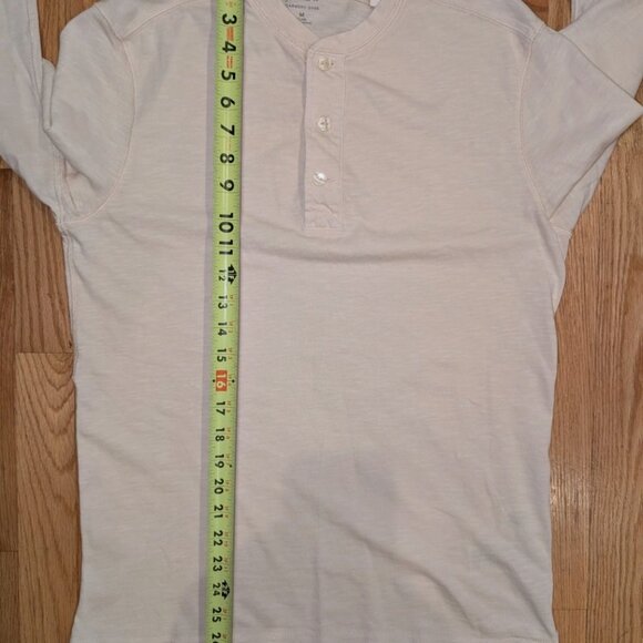 J. Crew - Men’s - Garment-Dyed Slub Cotton Henley - Neutral Cream - Medium - NWT - Picture 8 of 8